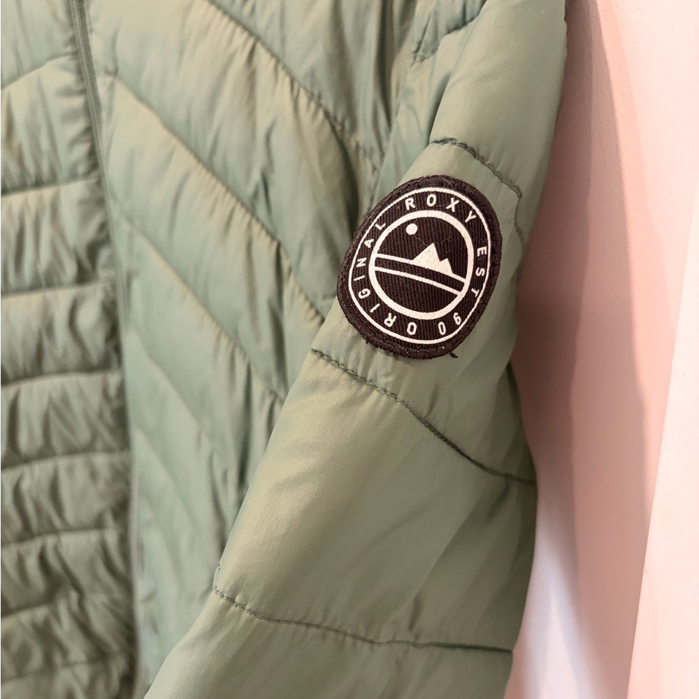 Roxy Forest Green Puffer Jacket - image 4